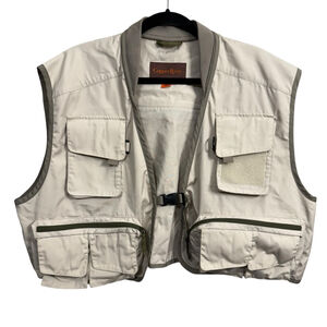 Cabela’s Copper River Fishing Vest Tan Utility Outdoor Size XL